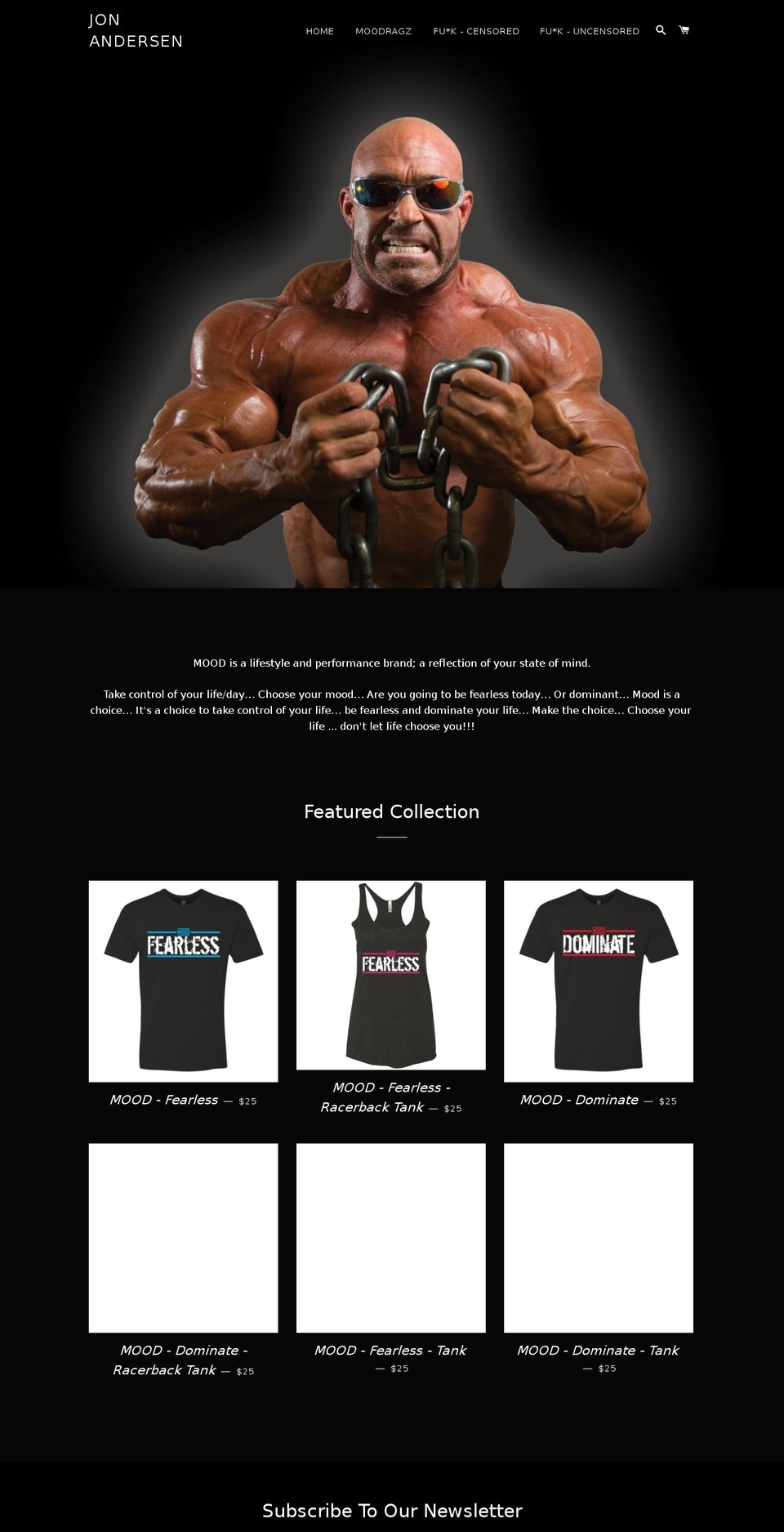 moodperformance.com — Shopify storefront screenshot