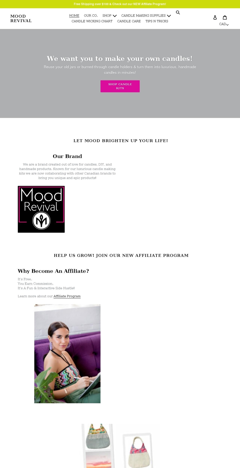 moodrevival.com shopify website screenshot