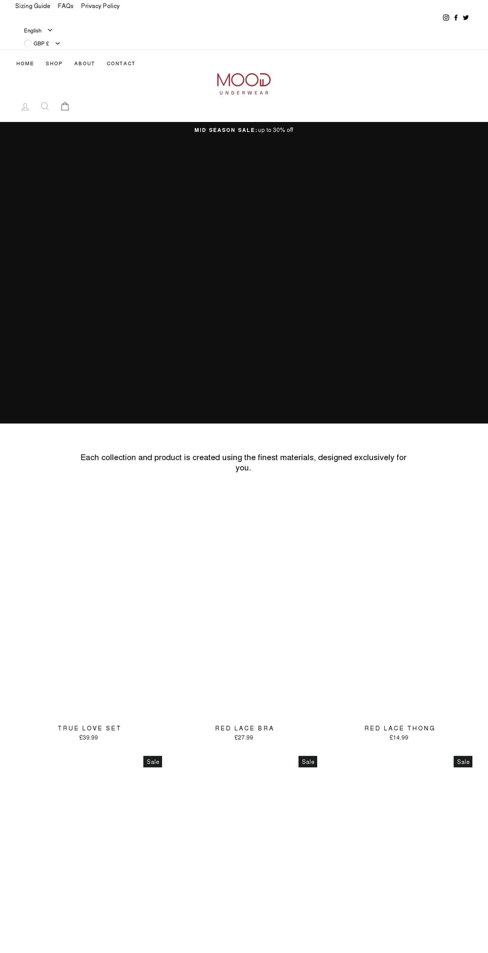 moodunderwear.com shopify website screenshot