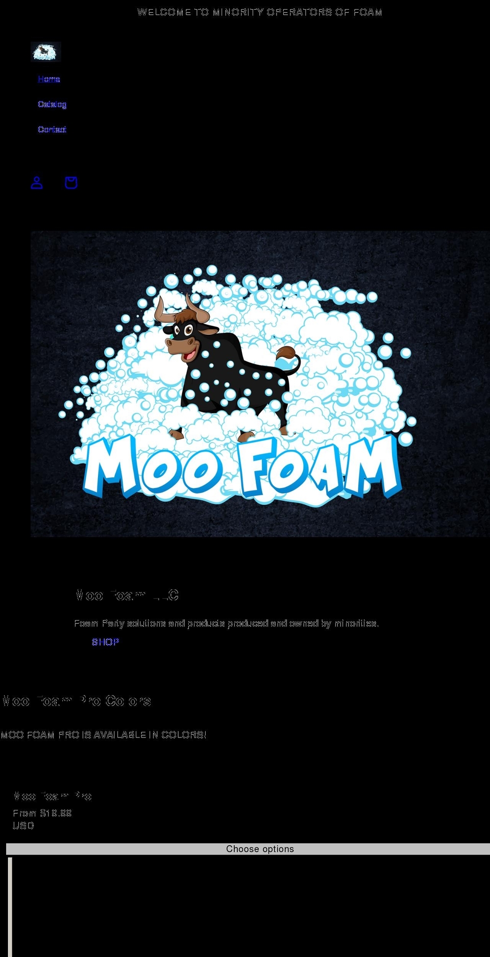 moofoam.com shopify website screenshot