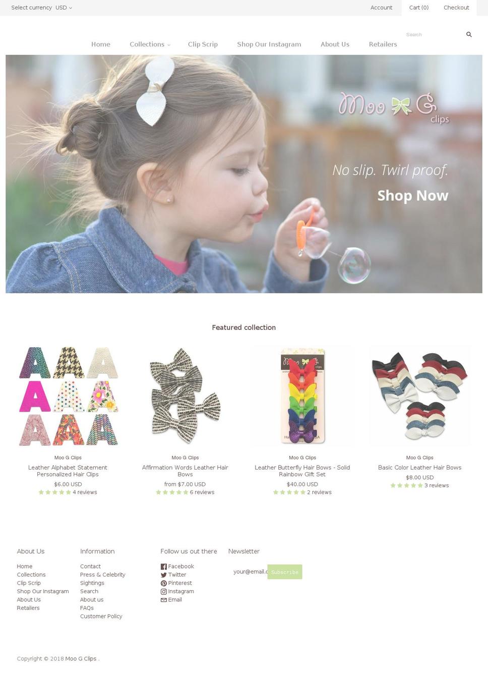Current 3\/16\/18 Shopify theme site example moogiclips.com