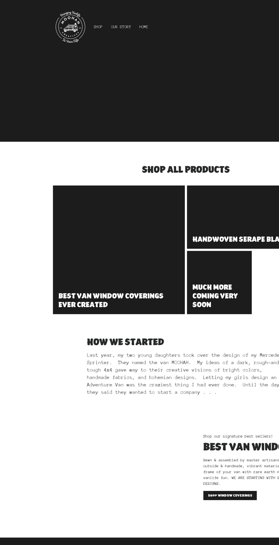 moohah.com shopify website screenshot