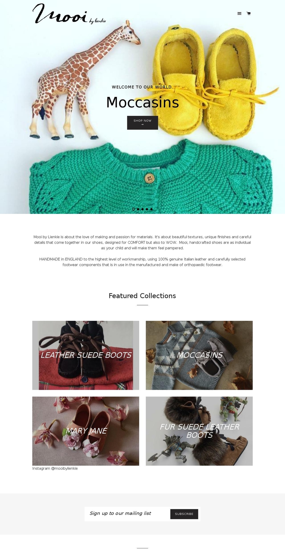 mooibylienkie.com — Shopify storefront screenshot