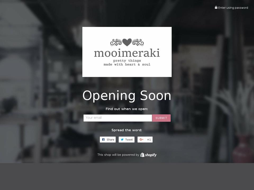 mooimeraki.com shopify website screenshot