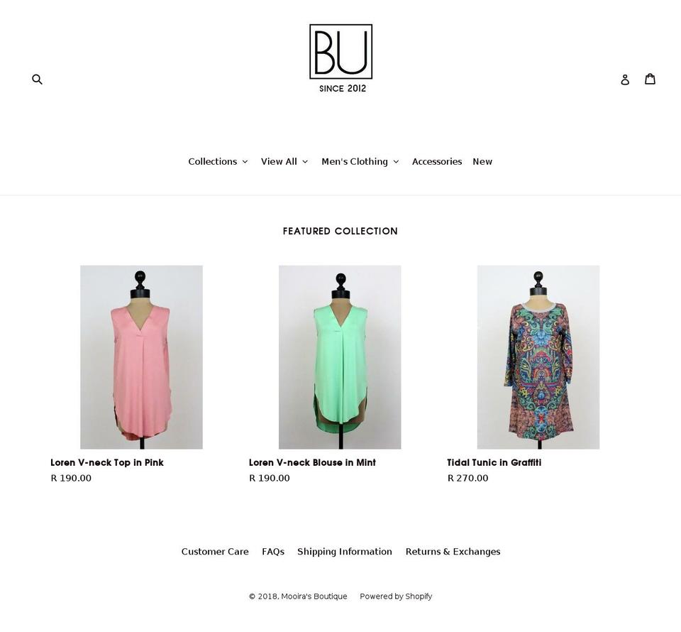 mooiras.com — Shopify storefront screenshot