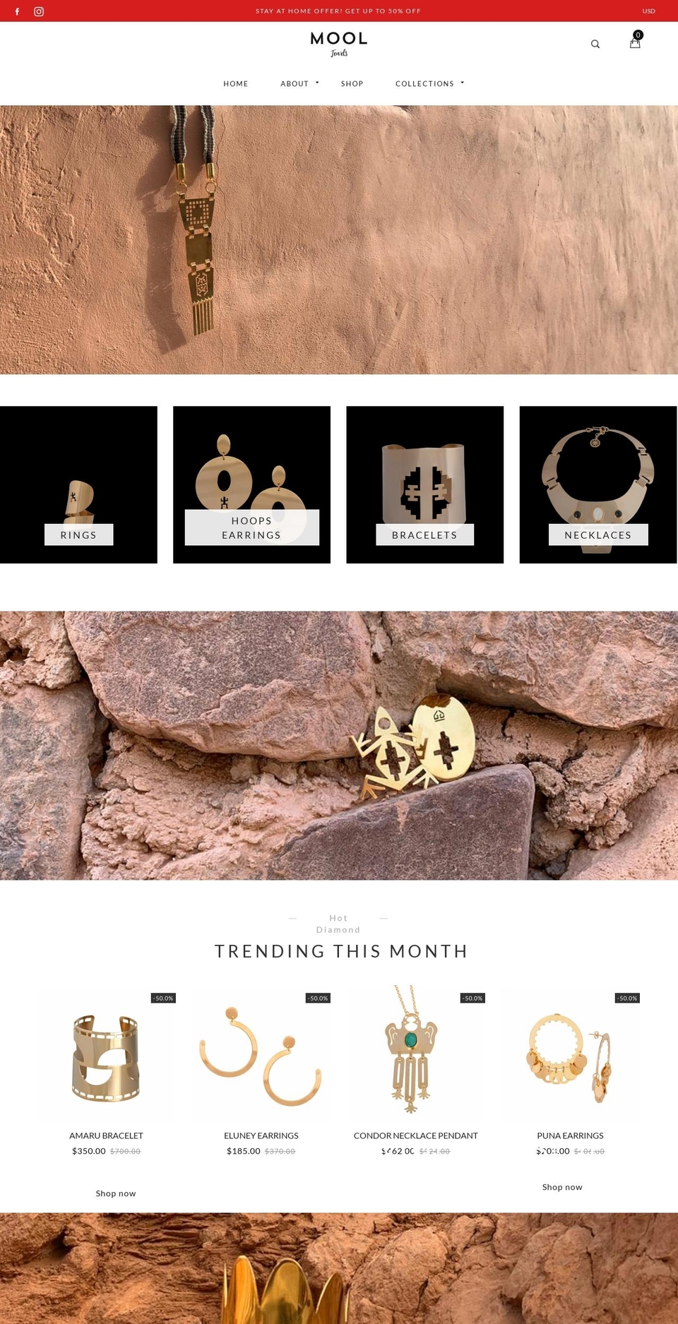 mooljewels.com shopify website screenshot