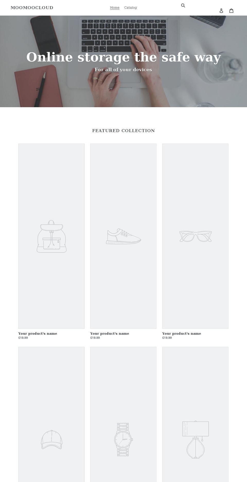 moomoocloud.net shopify website screenshot