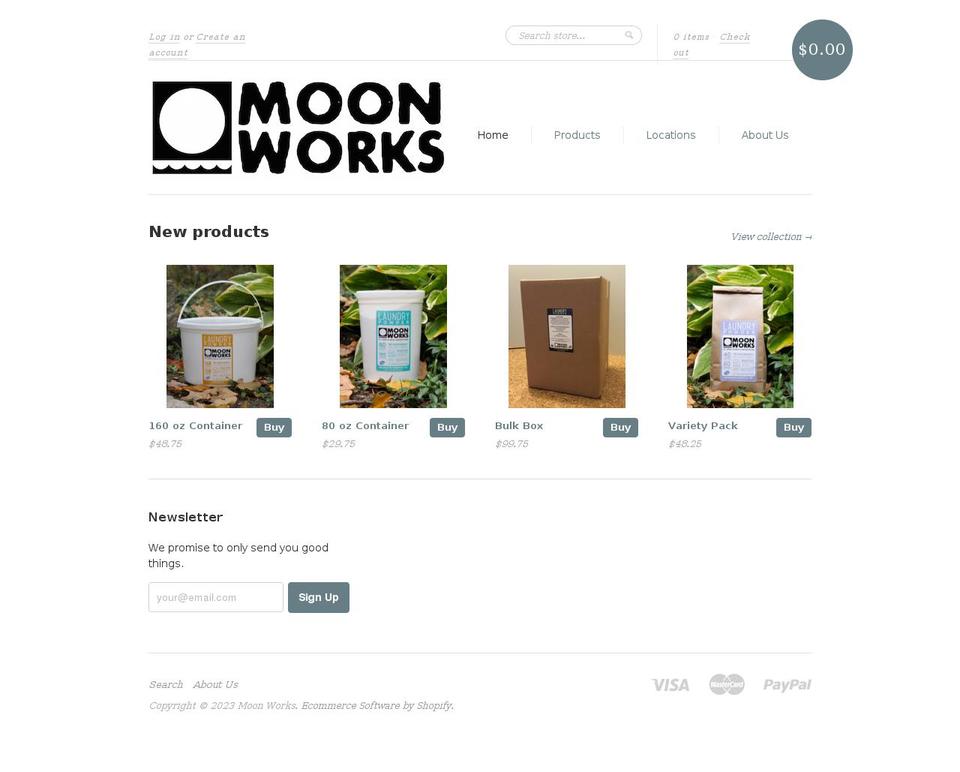 moon-works.myshopify.com shopify website screenshot