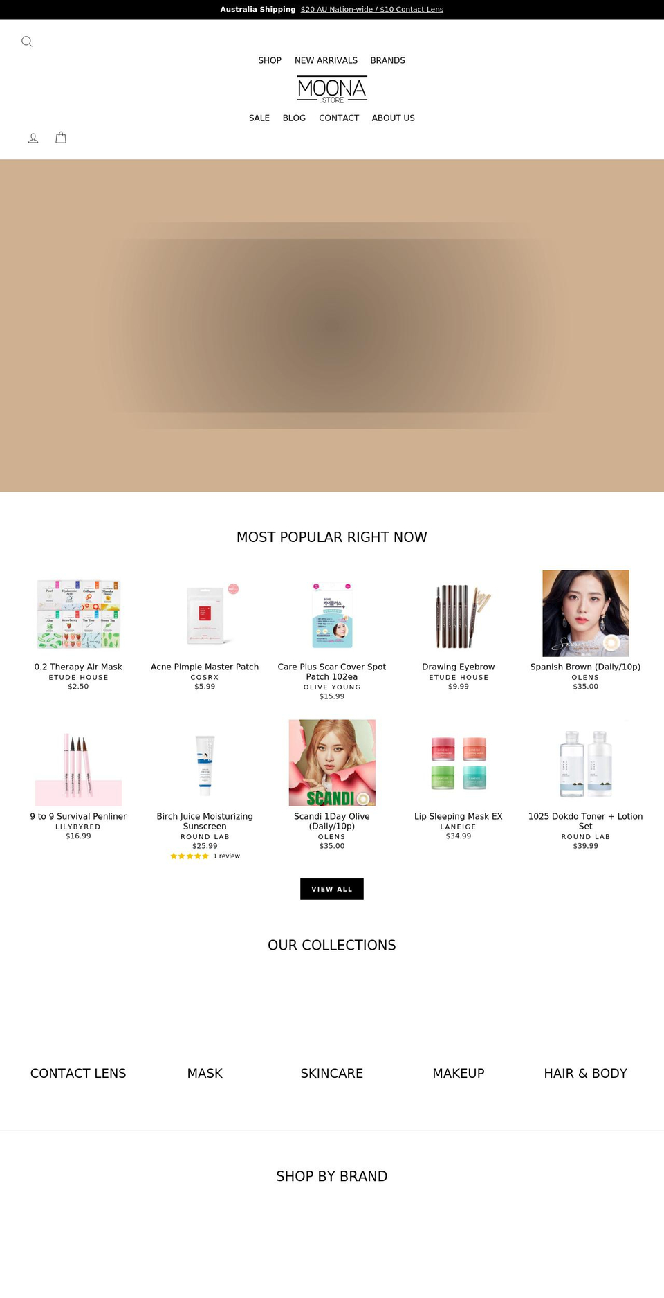 moona.store shopify website screenshot