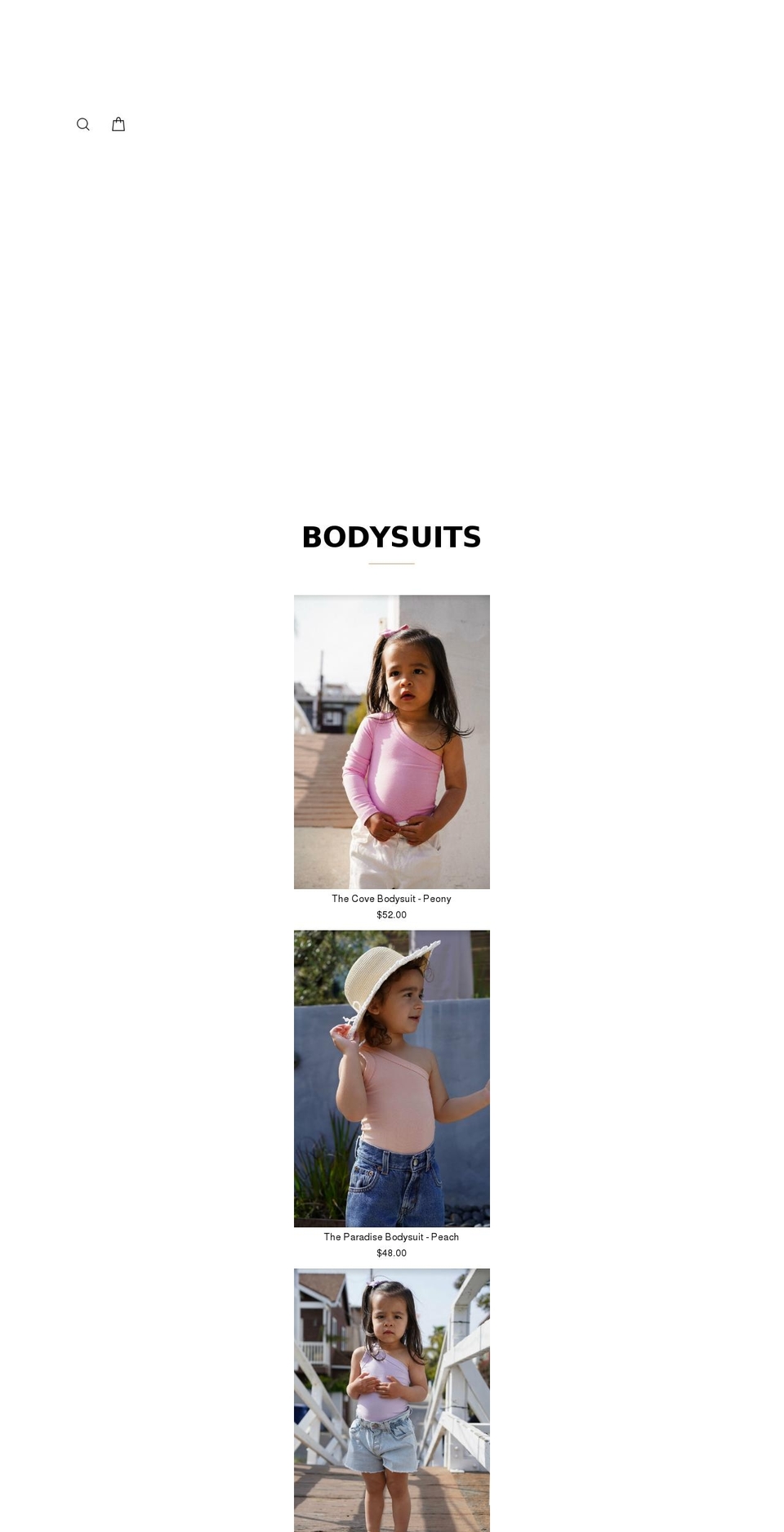 moonandmila.com shopify website screenshot
