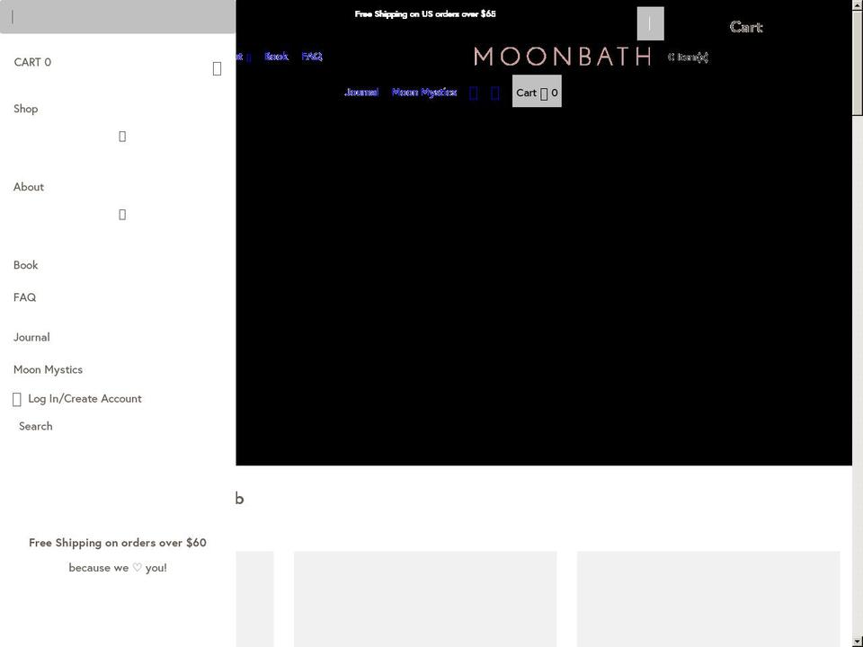 moonbath.com shopify website screenshot