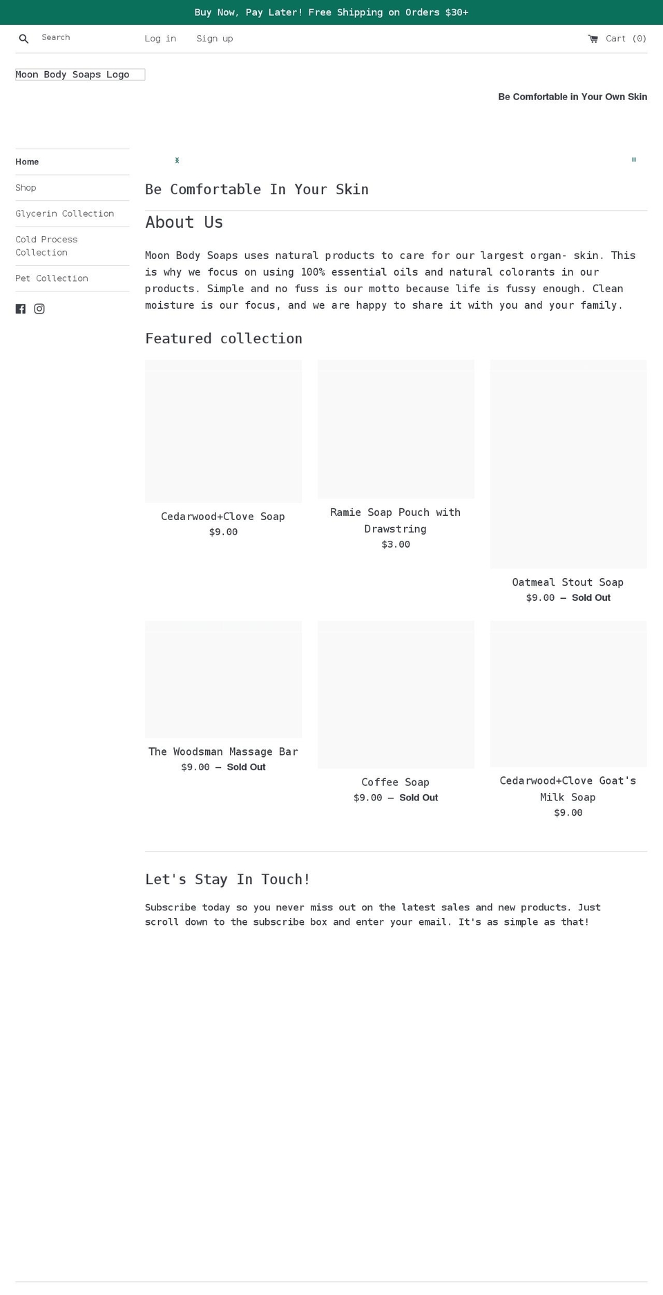 moonbody.net shopify website screenshot