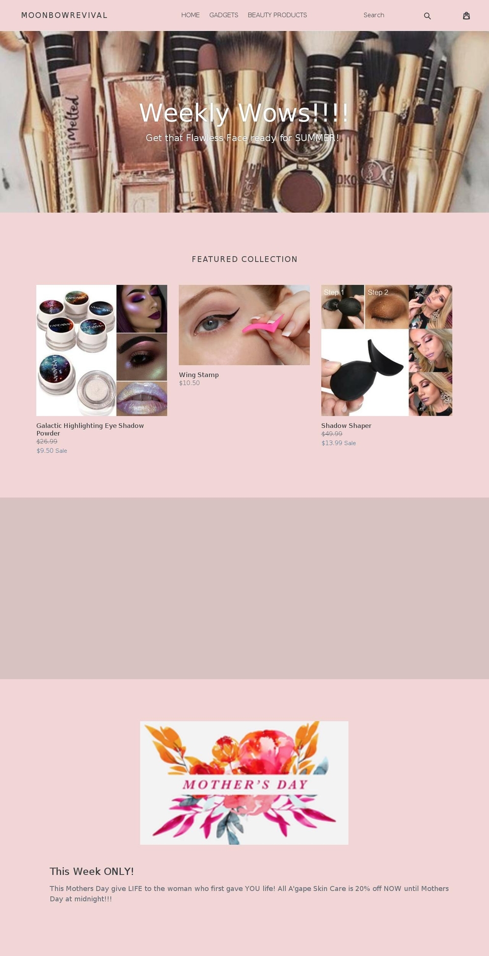 moonbowrevival.com — Shopify storefront screenshot