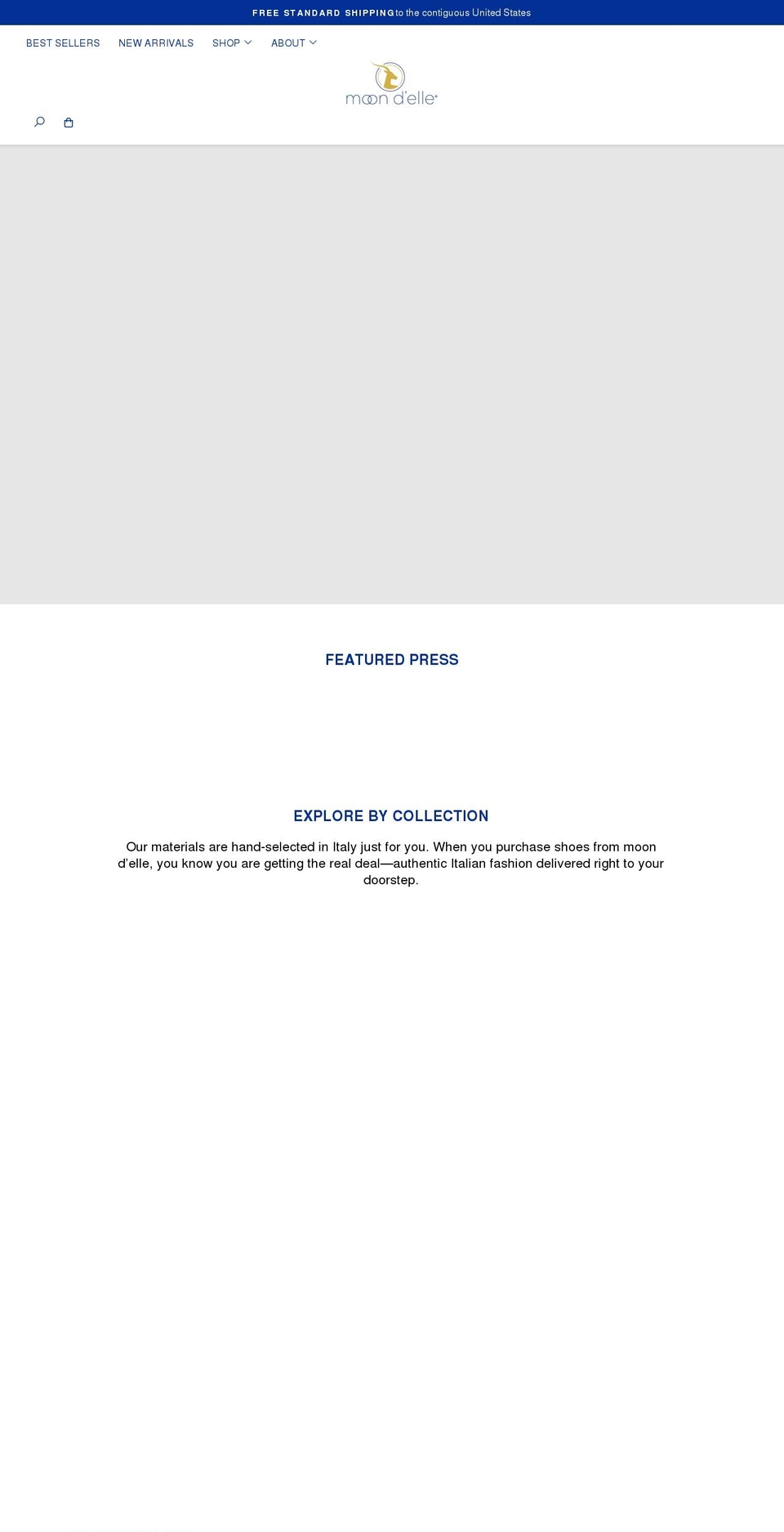 moondelle.com shopify website screenshot