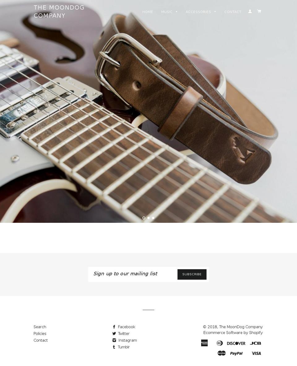 moondogbrand.com — Shopify storefront screenshot