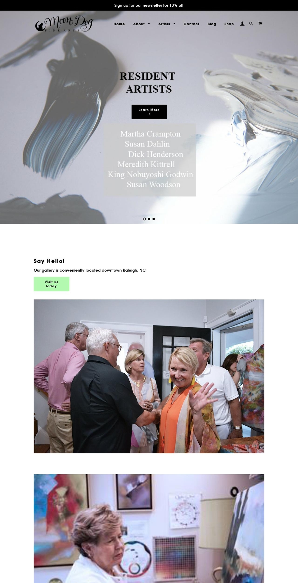 moondogfinearts.com — Shopify storefront screenshot