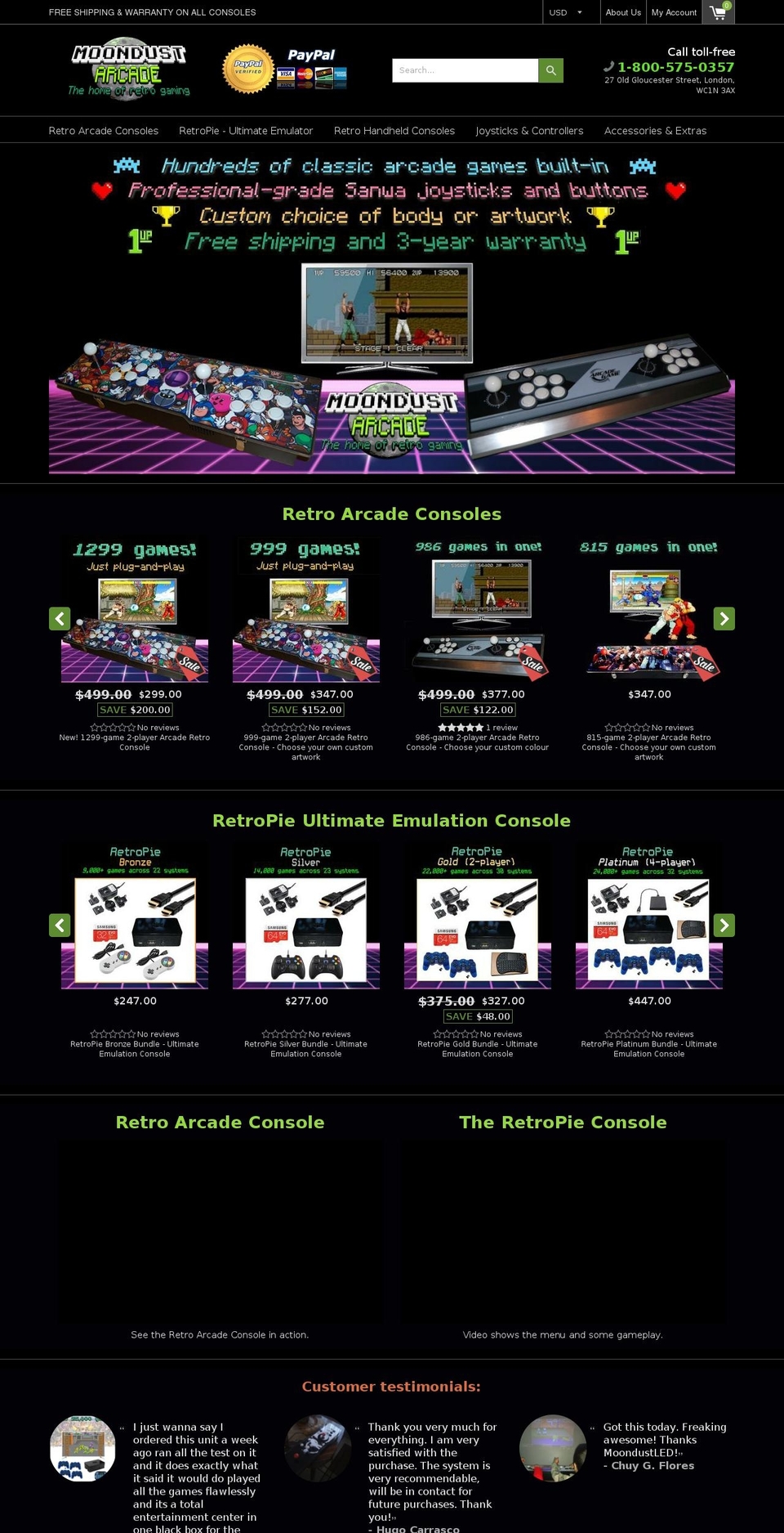 moondustled.com shopify website screenshot
