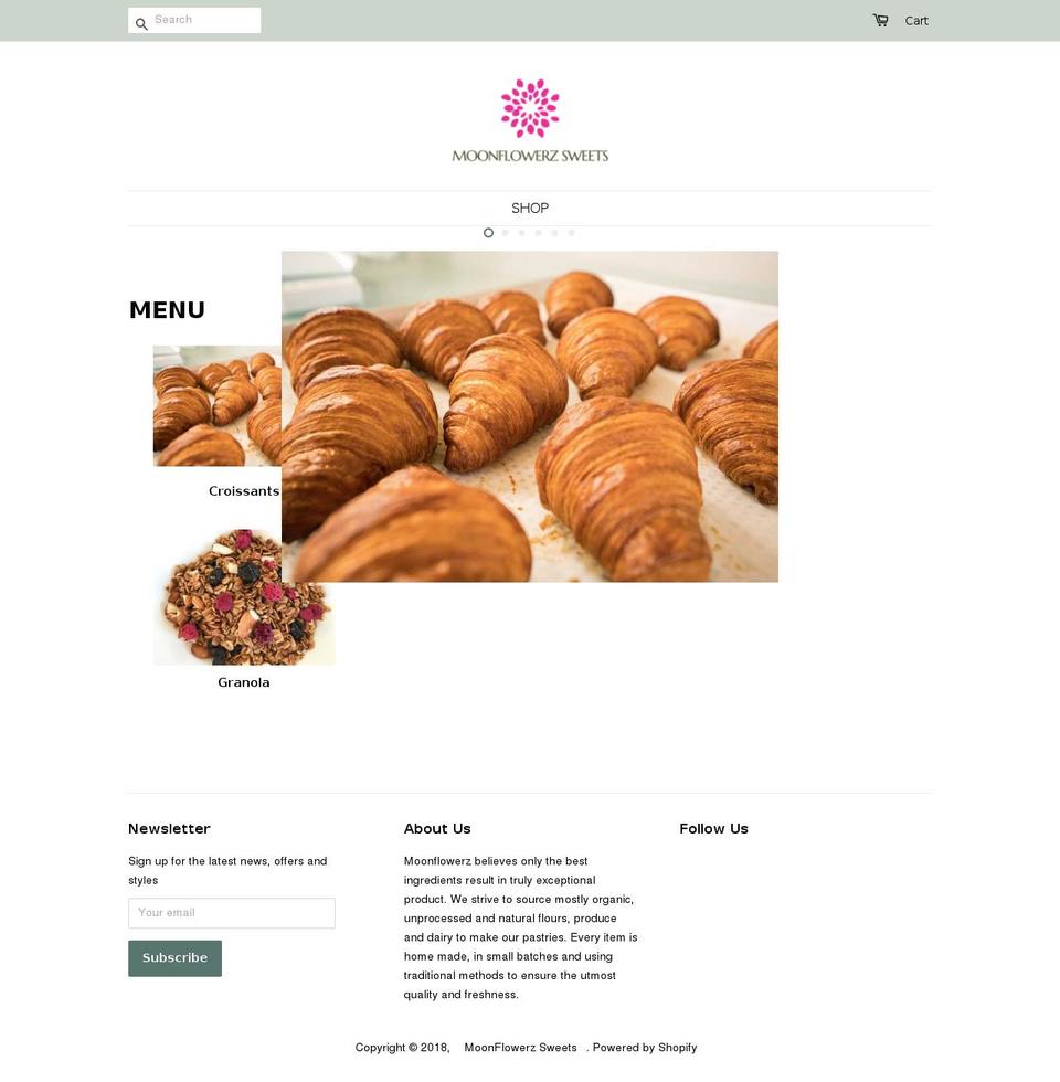 moonflowerz.com — Shopify storefront screenshot