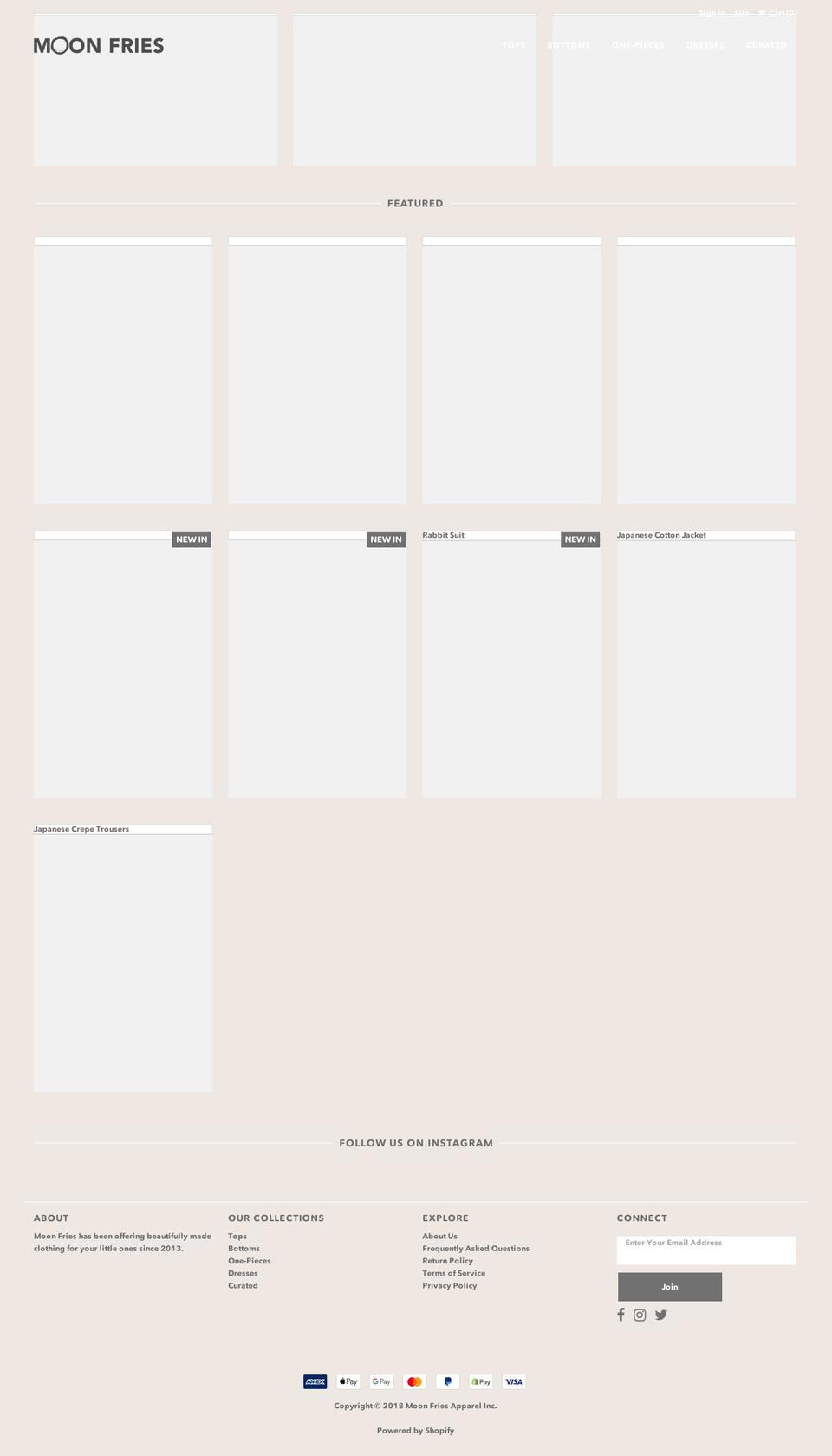 moonfries.com — Shopify storefront screenshot