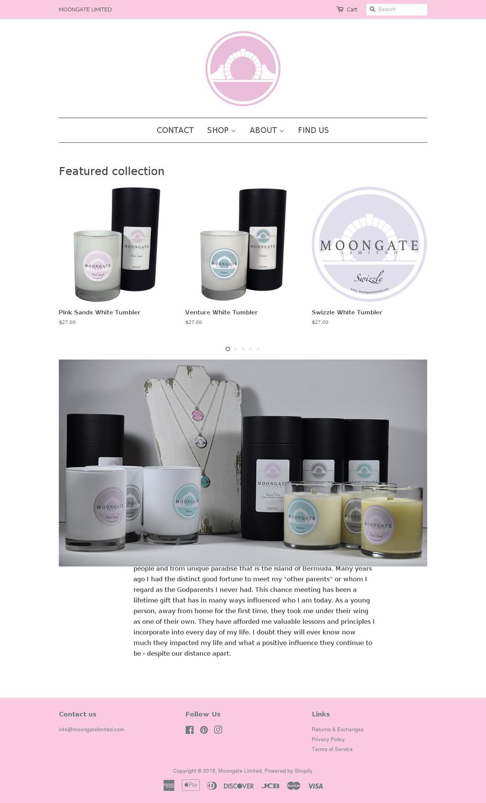 moongateltd.com — Shopify storefront screenshot