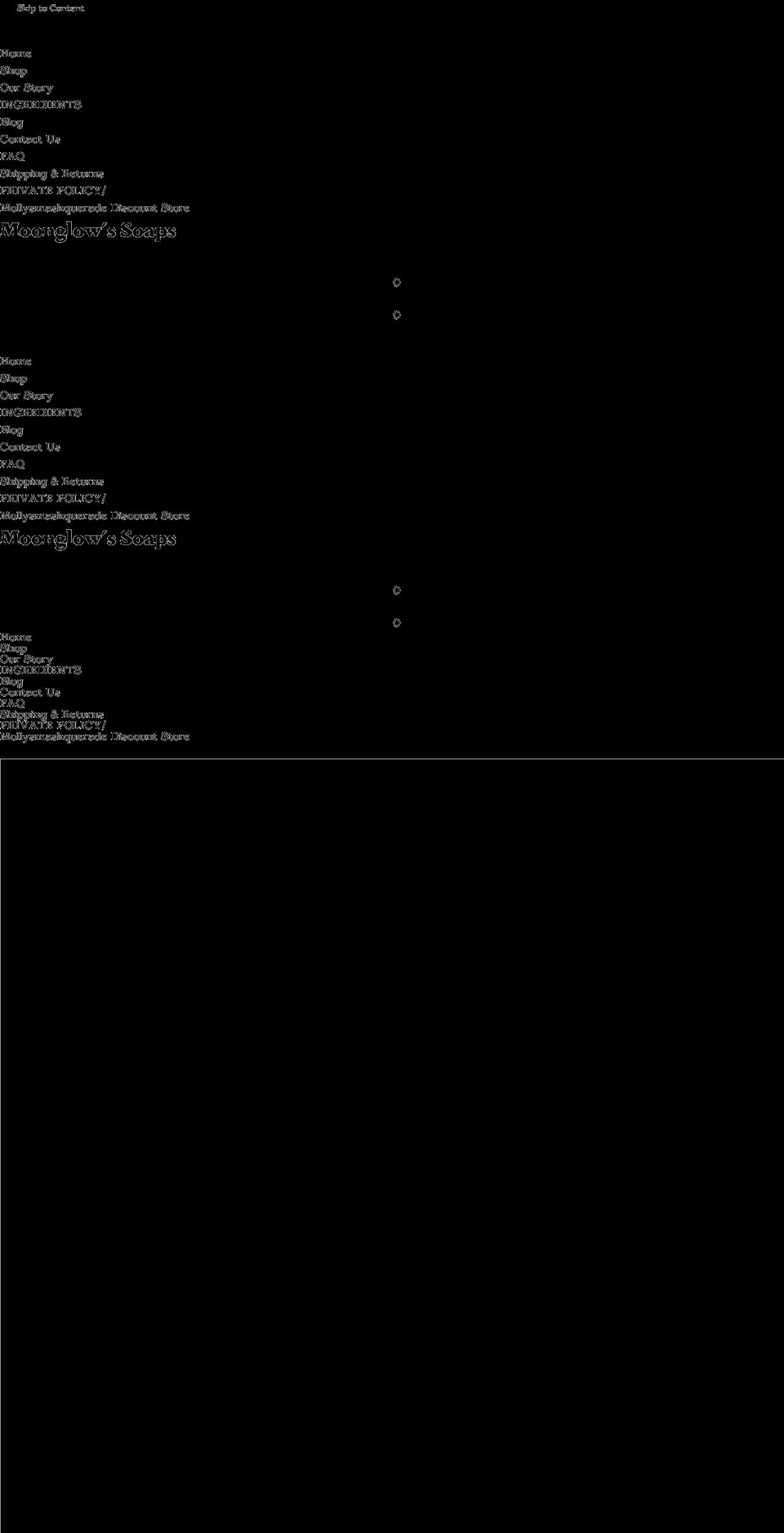 moonglowssoaps.com — Shopify storefront screenshot