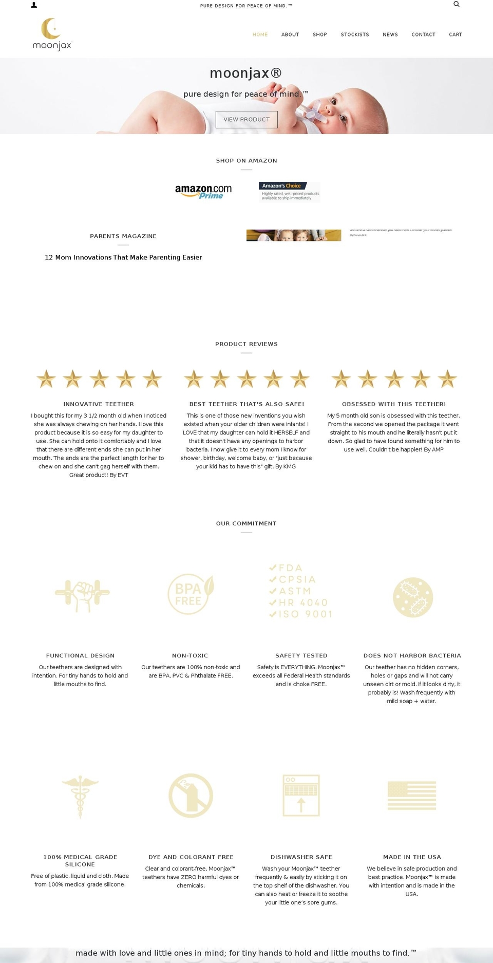 moonjax.com shopify website screenshot