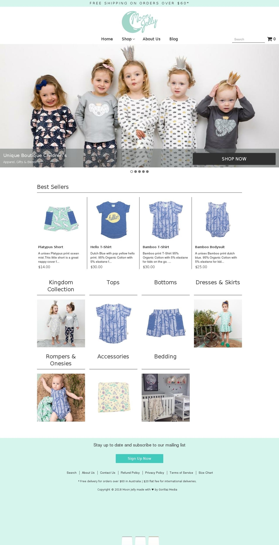 moonjellykids.com — Shopify storefront screenshot