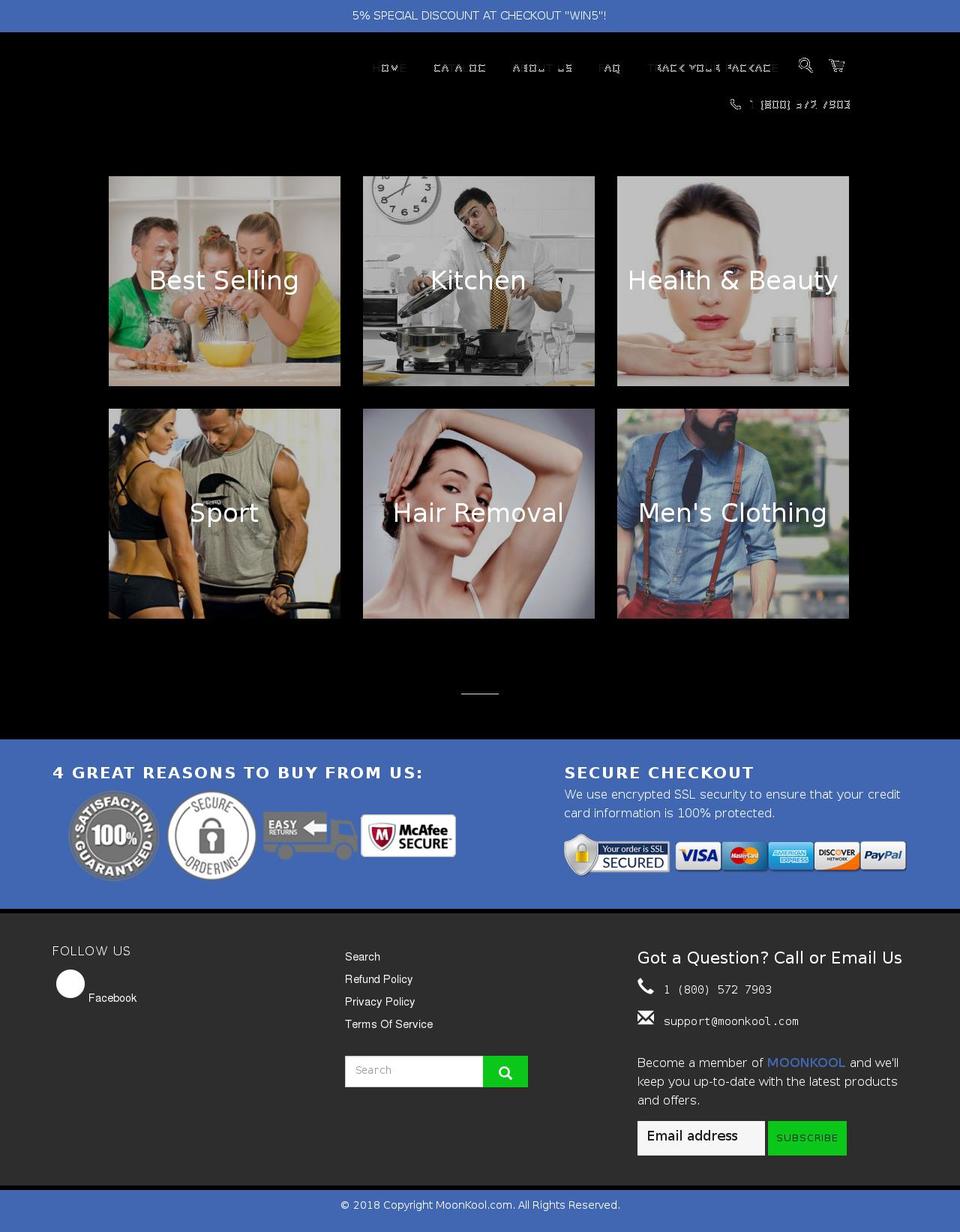 shopielite Shopify theme site example moonkool.com