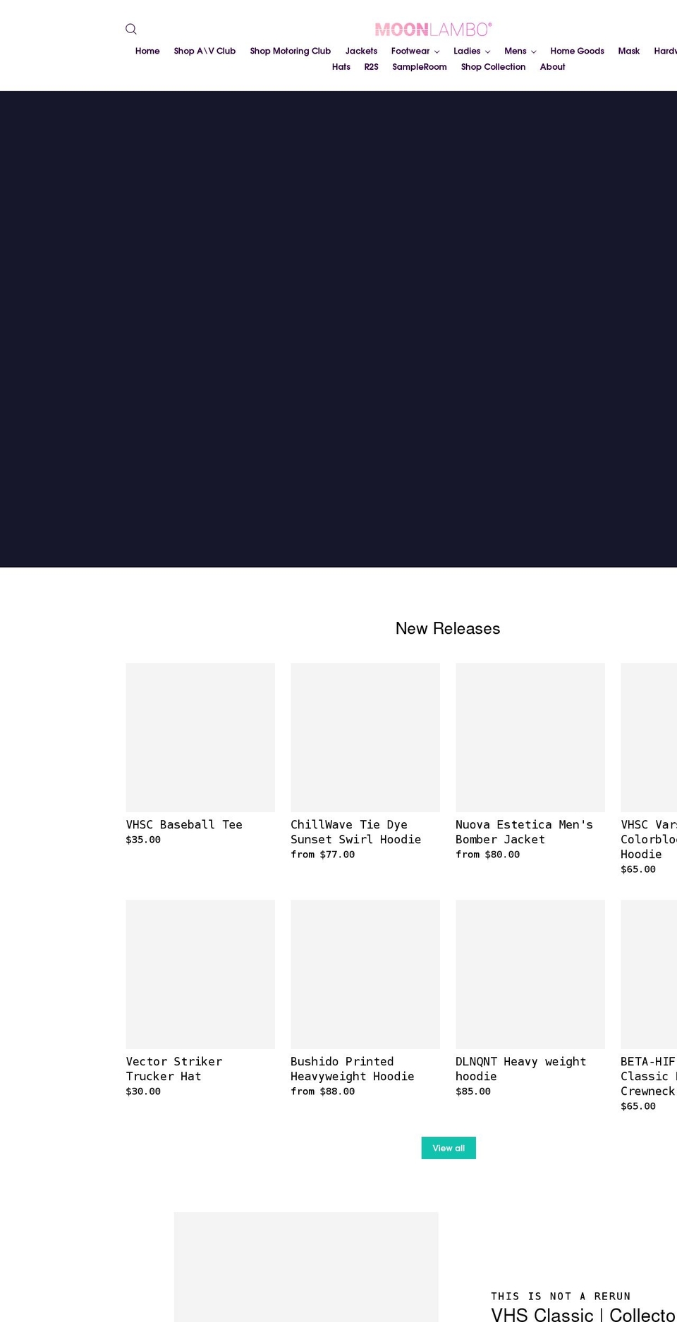 moonlambotees.com — Shopify storefront screenshot