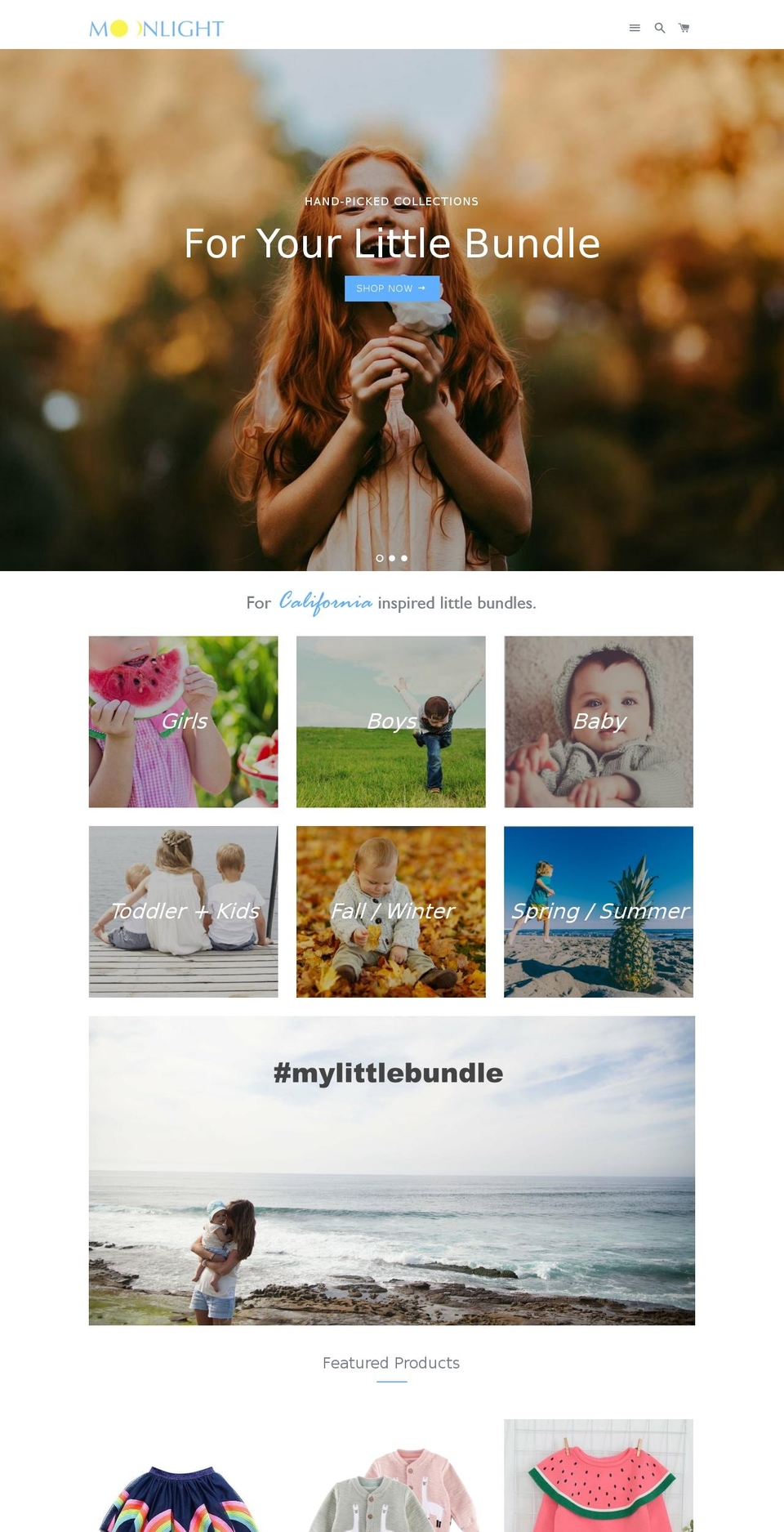 moonlightbundles.com — Shopify storefront screenshot
