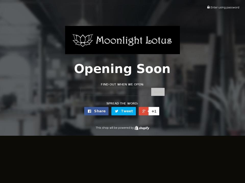 moonlightlotus.com shopify website screenshot