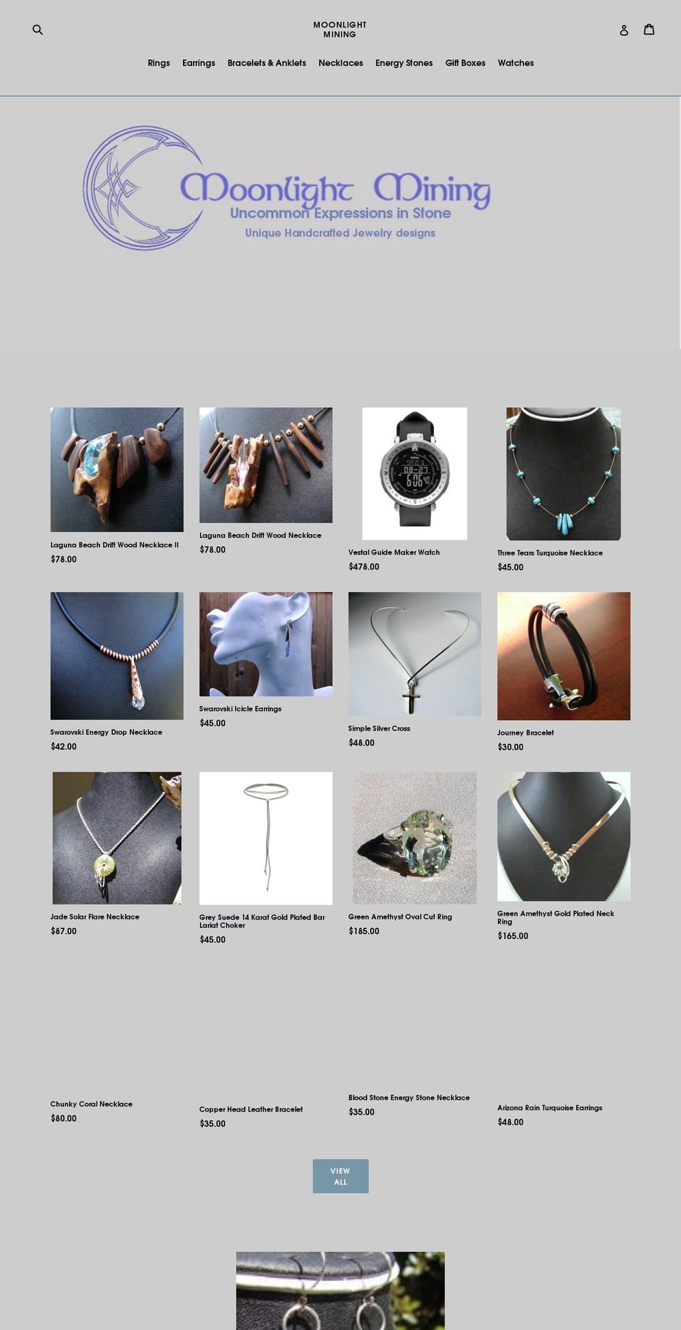 moonlightminingco.com shopify website screenshot