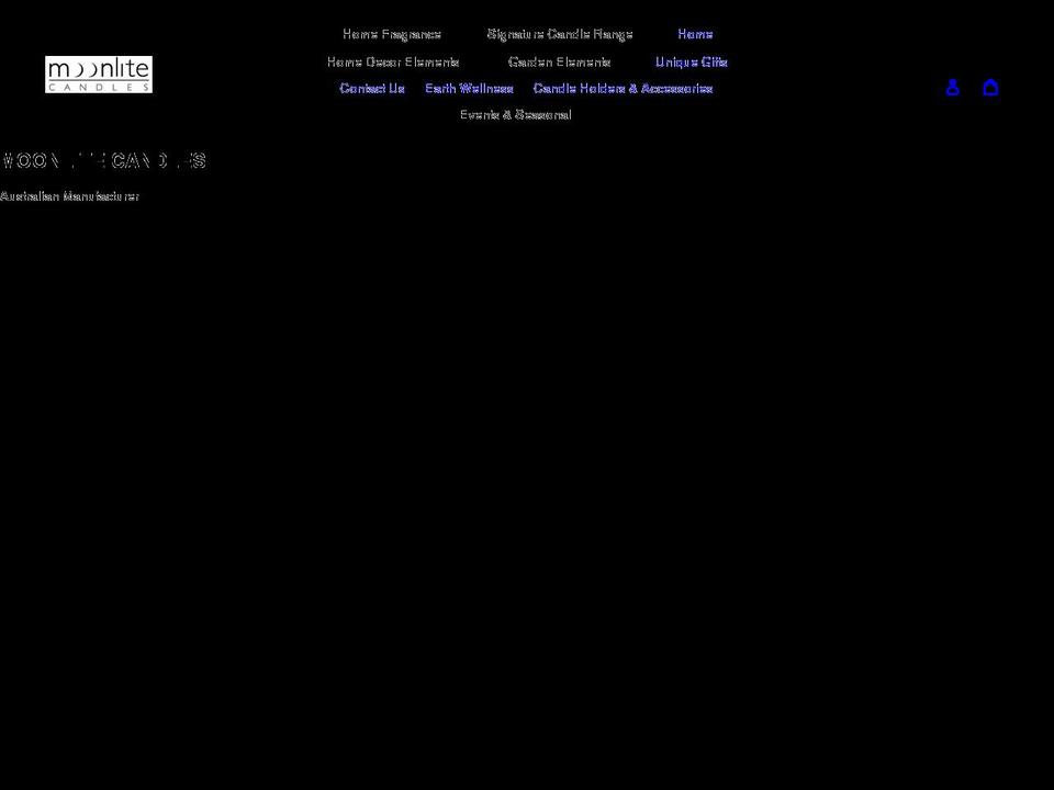 moonlitecandles.com.au shopify website screenshot