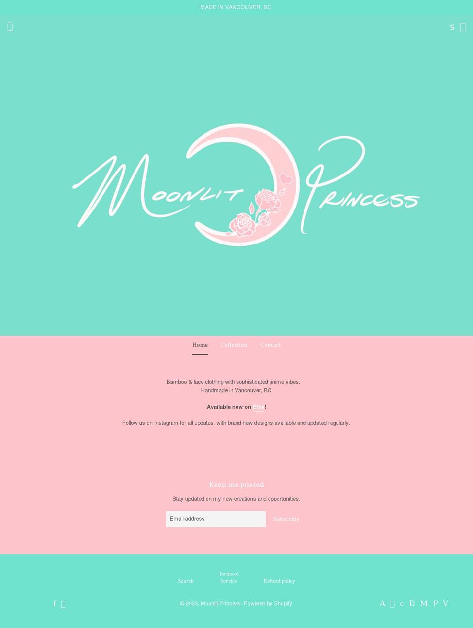 moonlitprincess.com — Shopify storefront screenshot