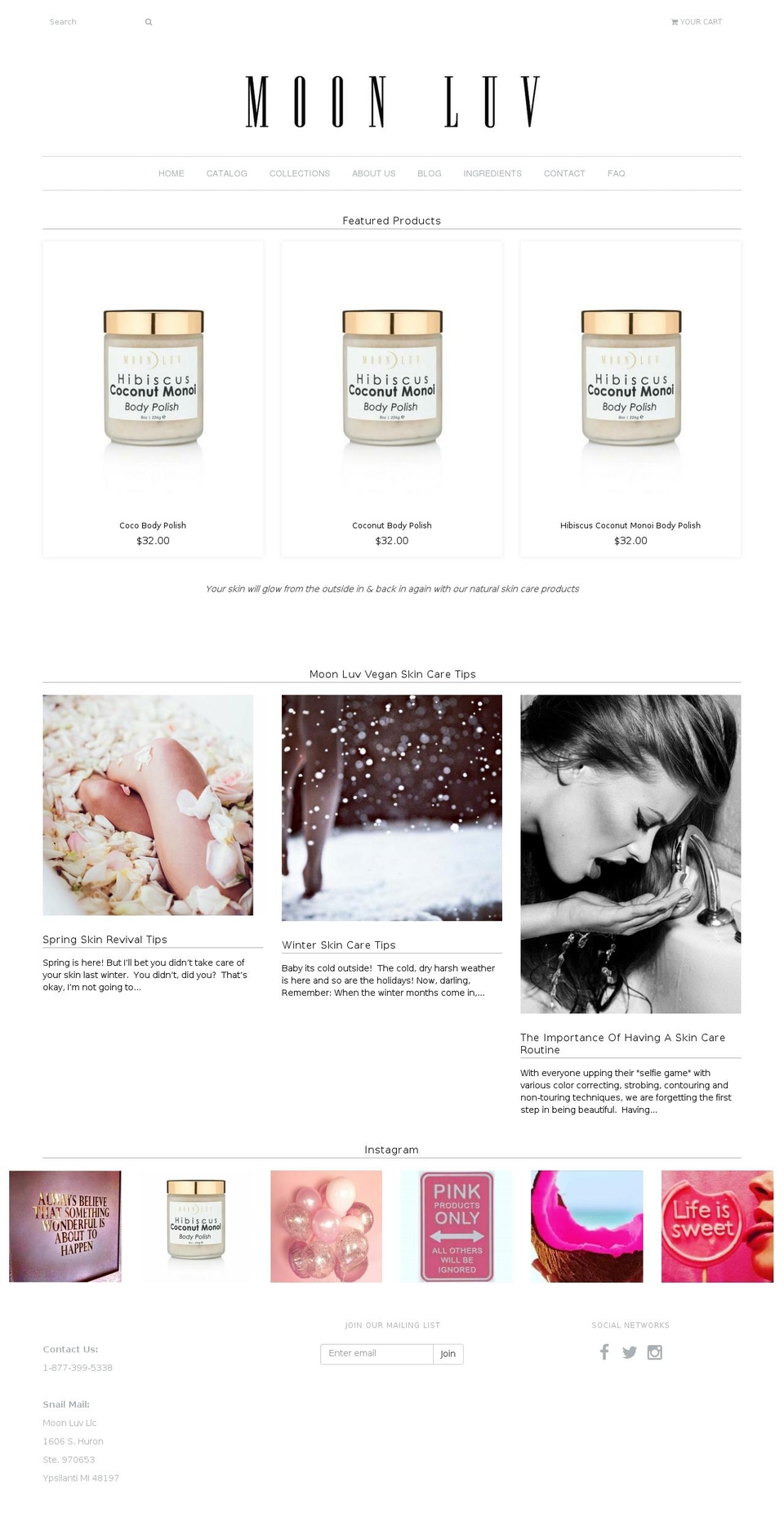 moonluv.com shopify website screenshot