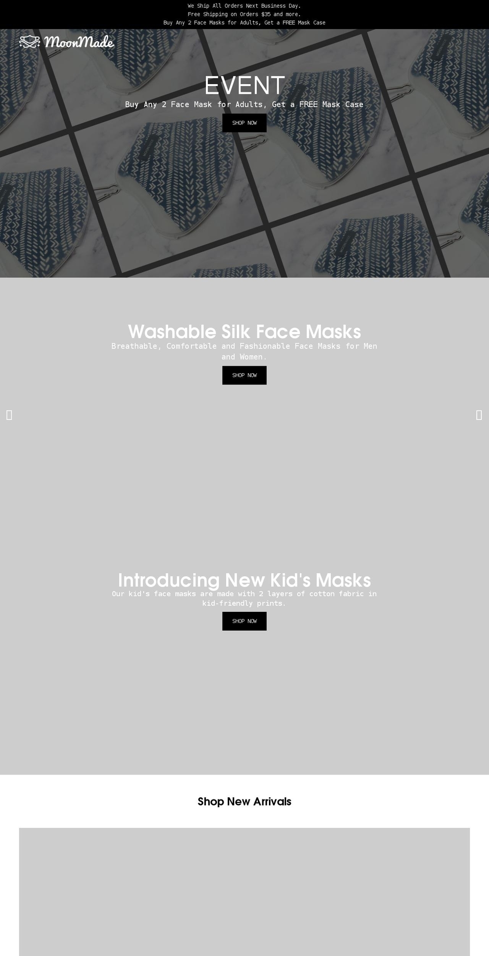 moonmade.store shopify website screenshot