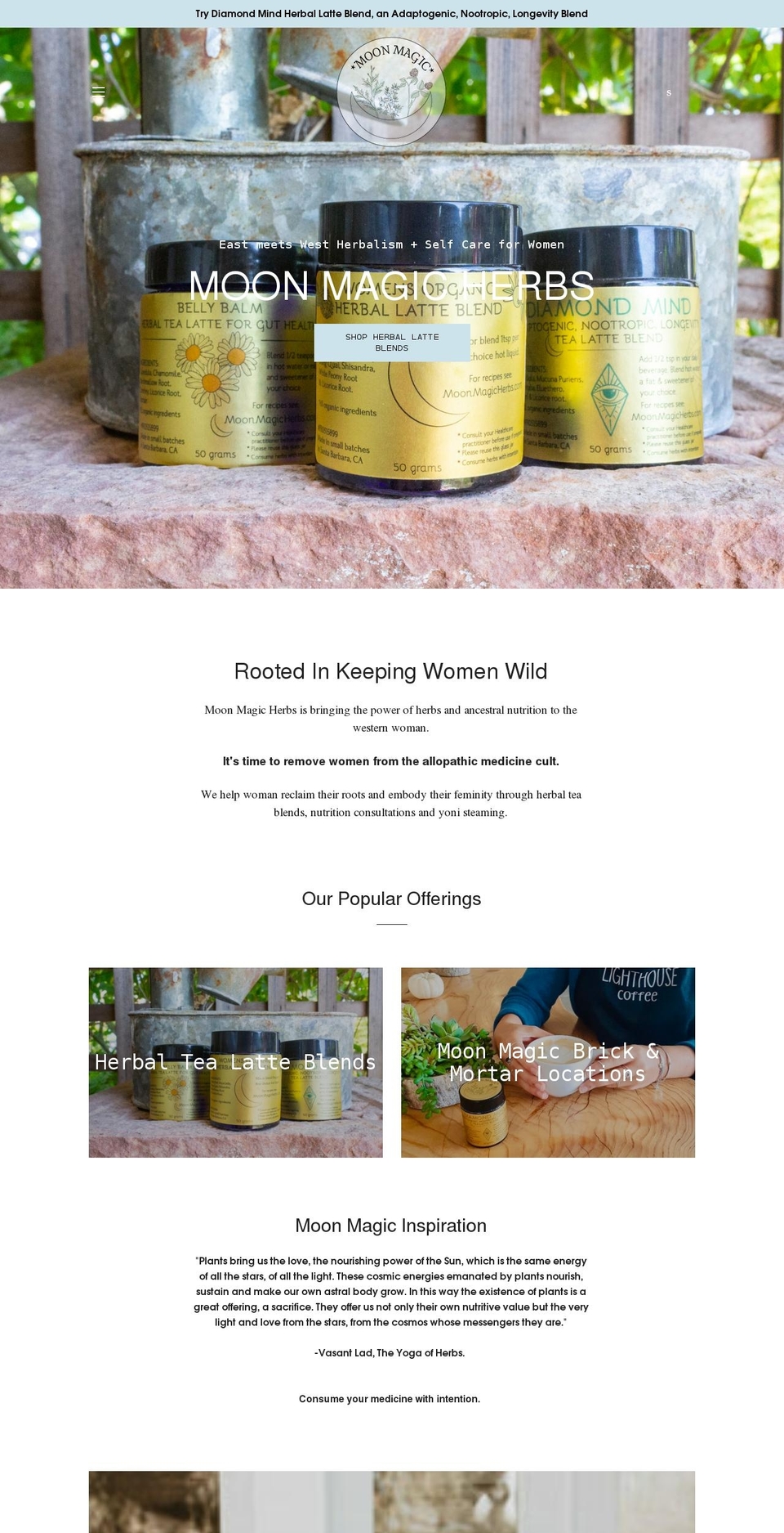 moonmagicherbs.com shopify website screenshot