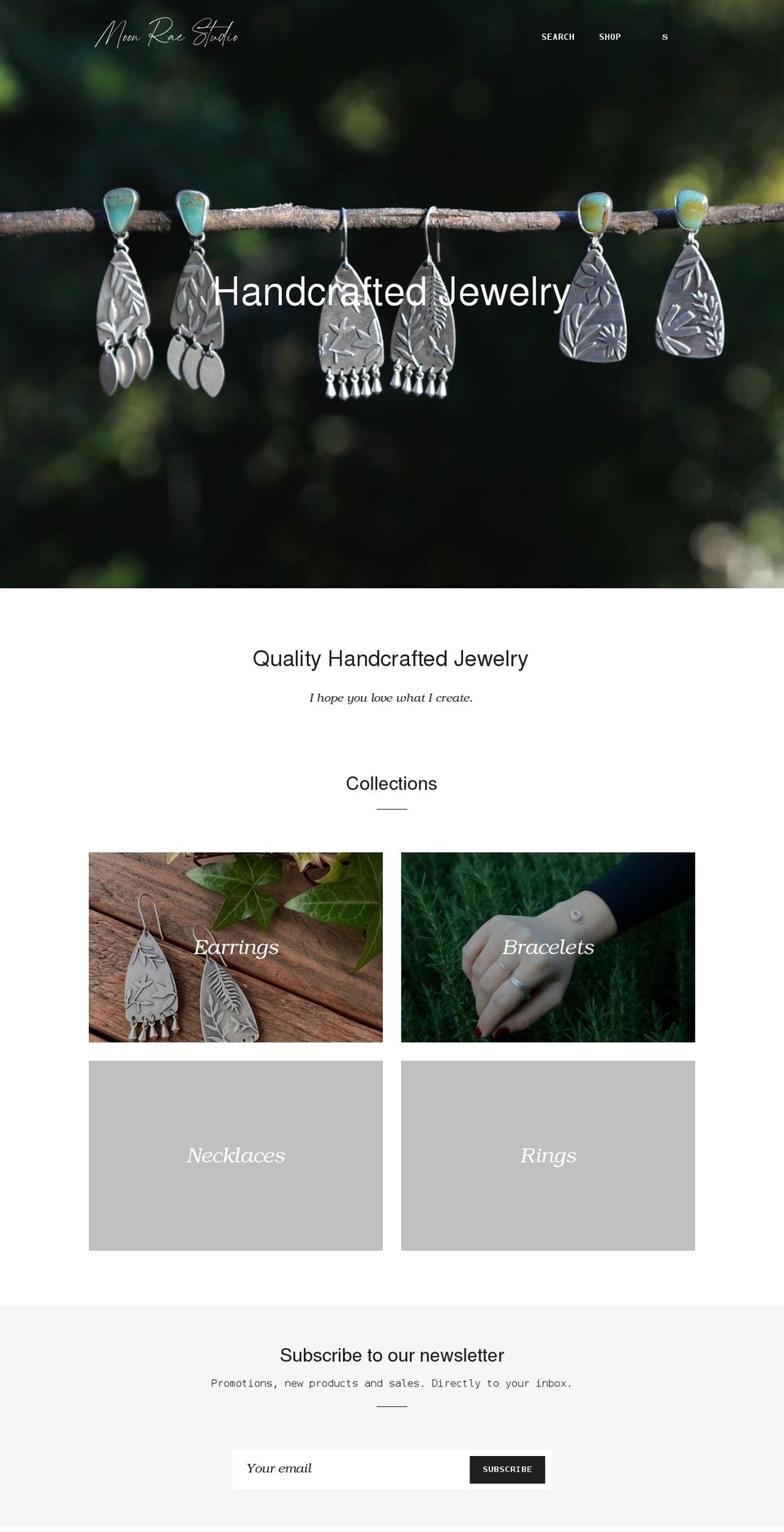 moonraestudio.com shopify website screenshot