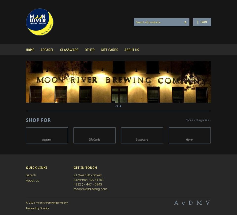 moonriverbrewingcompany.myshopify.com shopify website screenshot