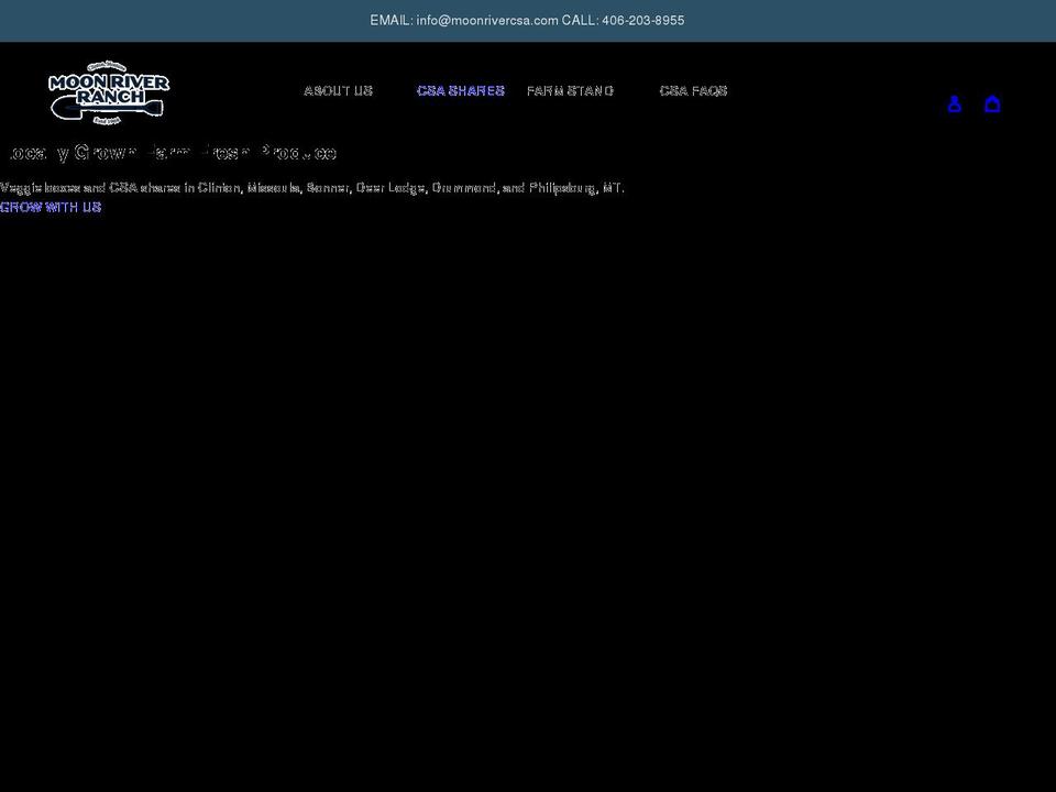 moonrivercsa.com shopify website screenshot