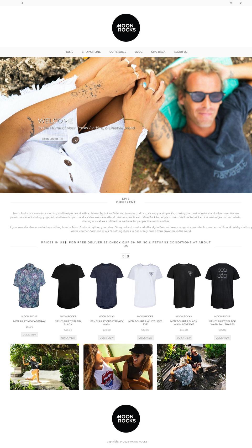 - Koke - Moonrocks Shopify theme site example moonrocksclothing.com