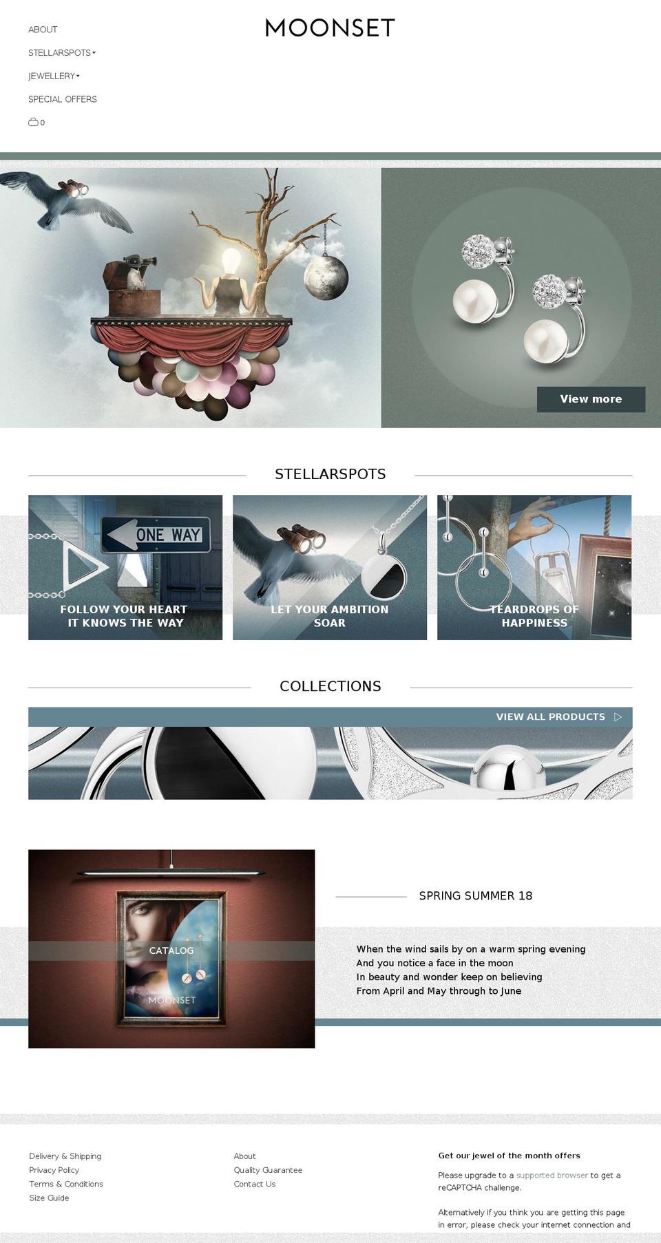 moonsetjewels.com — Shopify storefront screenshot