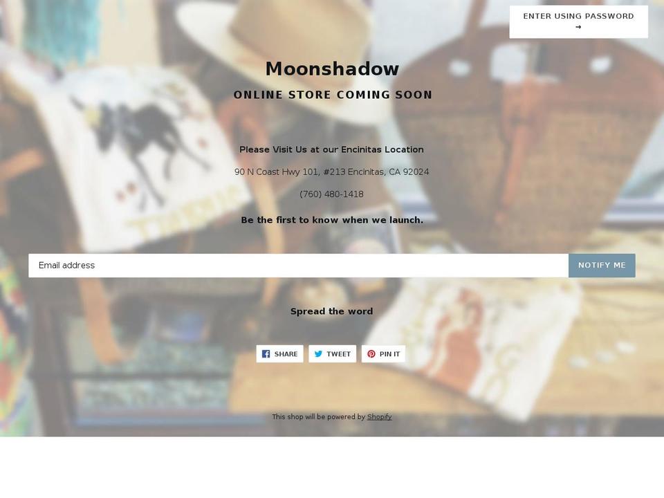 moonshadow101.com shopify website screenshot