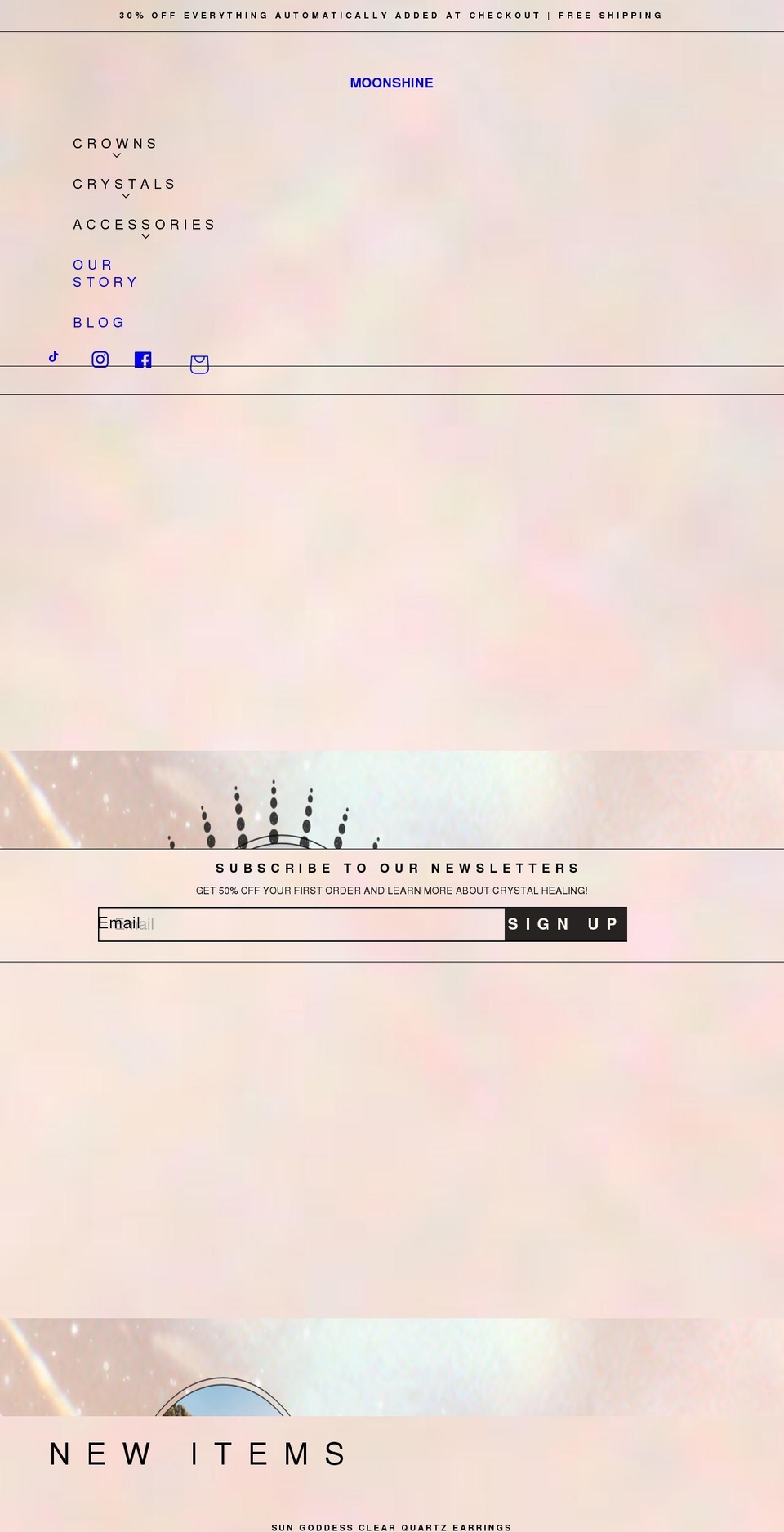 moonshinestore.co.uk shopify website screenshot