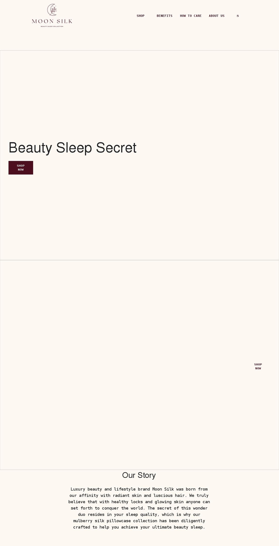 moonsilkshop.com shopify website screenshot