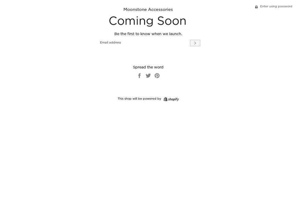 moonstoneaccessories.com — Shopify storefront screenshot