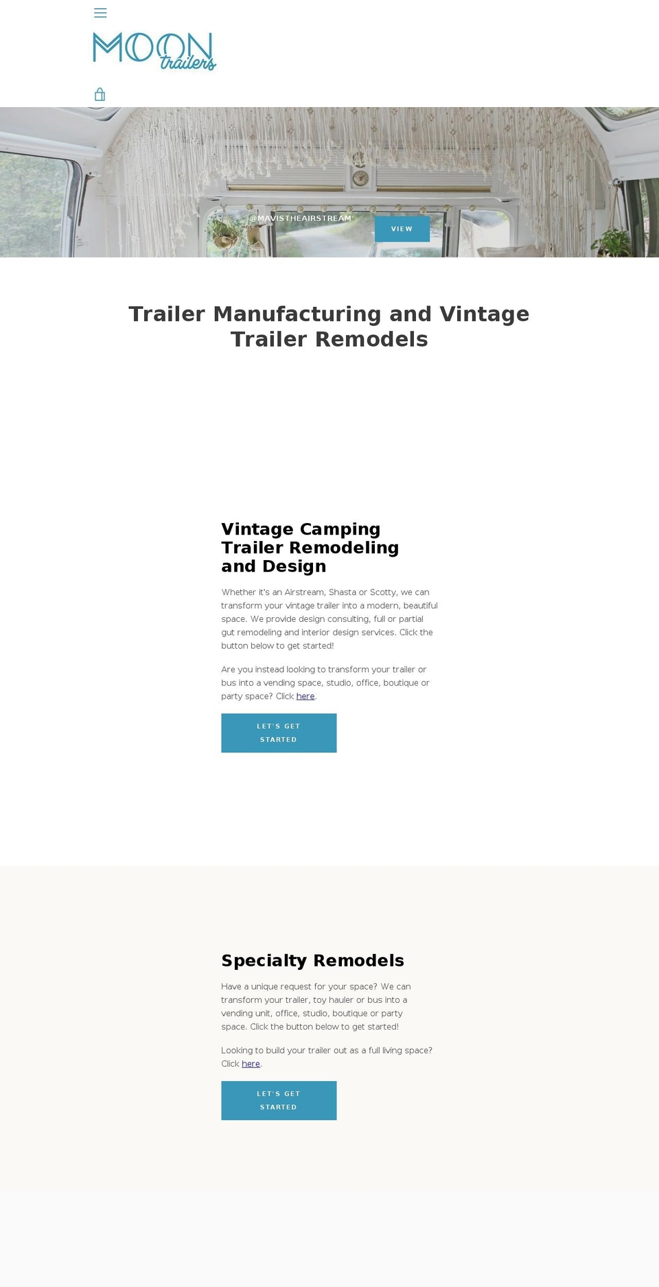 moontrailers.com — Shopify storefront screenshot