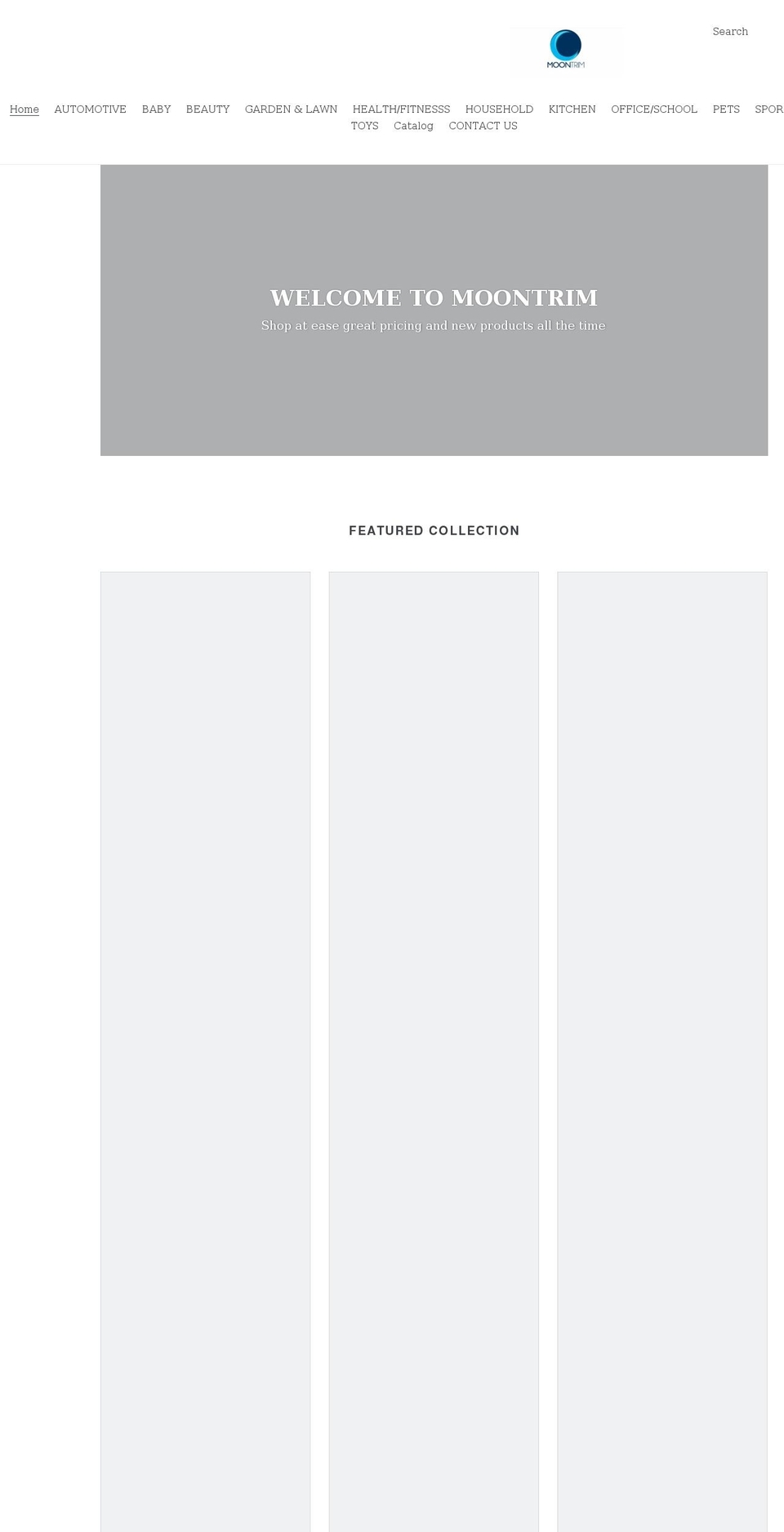 moontrim.com shopify website screenshot