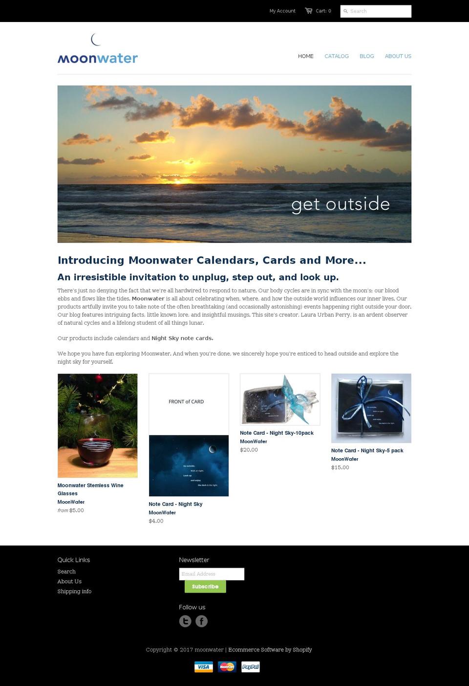 moonwaterdesign.com shopify website screenshot