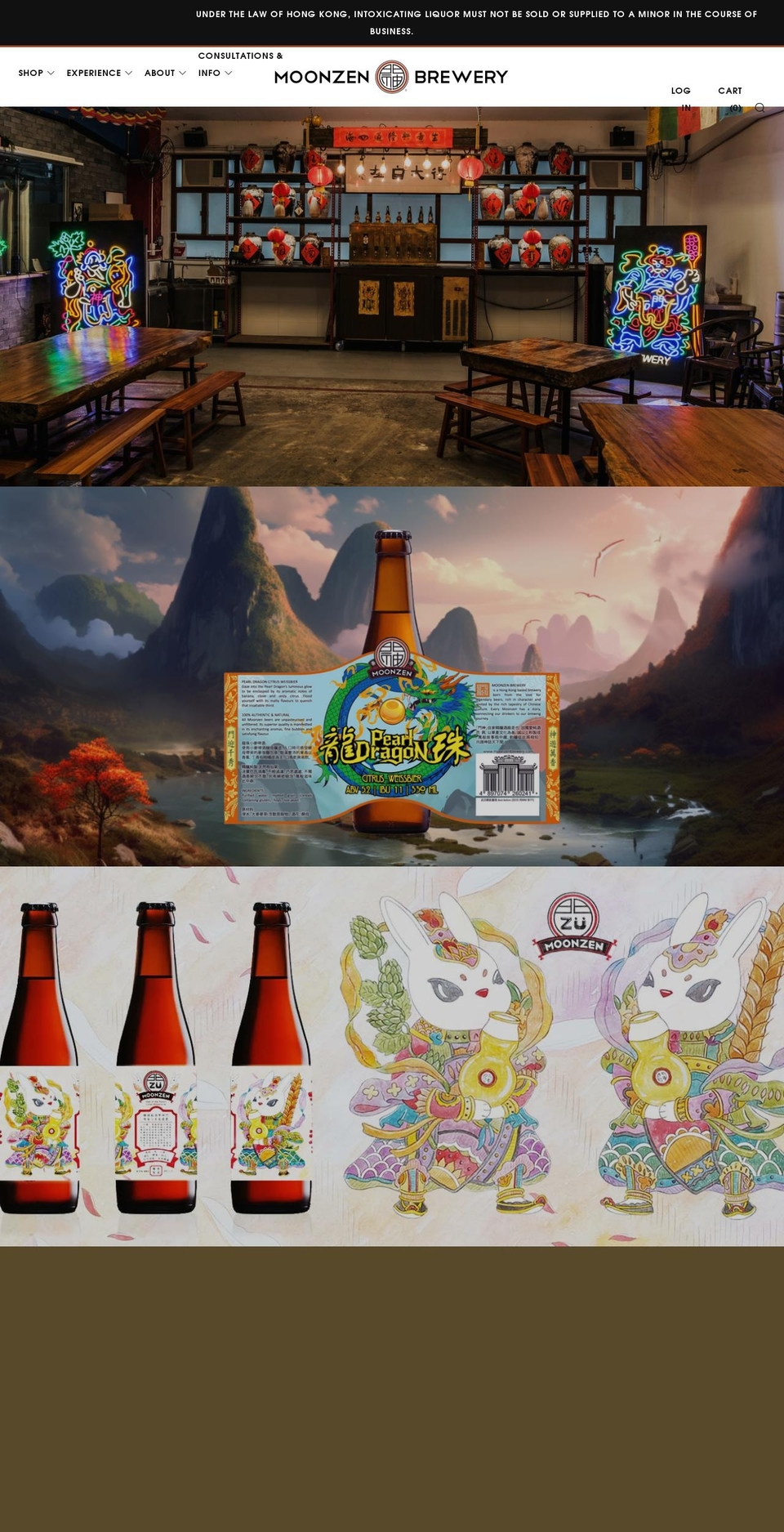 moonzenbrewery.com shopify website screenshot